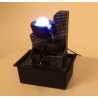 26 cm kaskáda se zenovou koulí, pokojová fontána, s LED osvětlením, s LED osvětlením